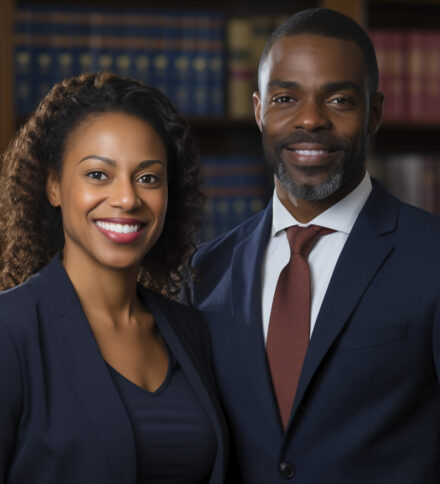 Front View Man Woman Working As Lawyers